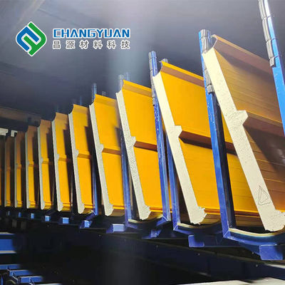 ฉนวนกันความร้อน PU Sandwich Roof Panel ประหยัดพลังงาน 75/100/150mm
