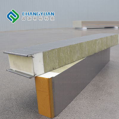 ความหนา 100/150/200 มม. ระบบผนังฉนวน Sandwich Pu Panel