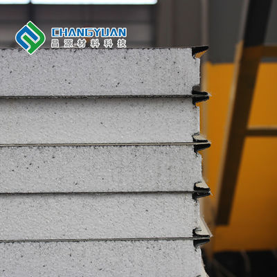 แผ่นผนังแมกนีเซียมแซนด์วิชแก้วพร้อมพื้นผิว PVC/SMP/PVF