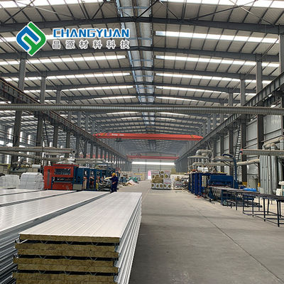 แผ่นผนังแมกนีเซียมแซนด์วิชแก้วพร้อมพื้นผิว PVC/SMP/PVF