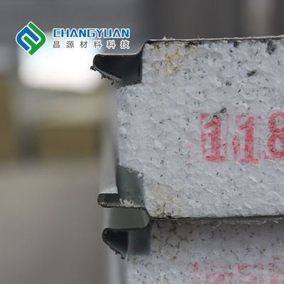SMP PVF ฉนวนกันความร้อนแผงแซนวิชแผ่นหลังคาแซนวิชความกว้าง 1,000 มม. - 1500 มม