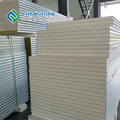 PVF SMP แผงคอมโพสิต PVDF 50 มม. / 75 มม. / 100 มม. สำหรับผนังภายนอกและหลังคา