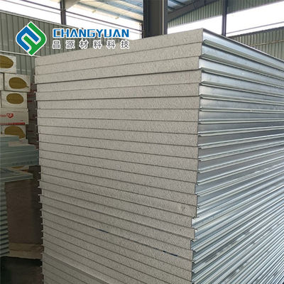 PVF SMP แผงคอมโพสิต PVDF 50 มม. / 75 มม. / 100 มม. สำหรับผนังภายนอกและหลังคา
