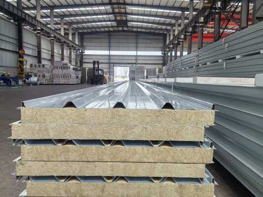 Rockwool Roof Sandwich Panel with SDP Coating, 12 Meters Length, and Solar Compatibility for Superior Performance