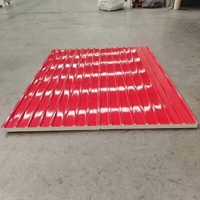 แผงหลังคากันไฟแซนวิชปูตกแต่ง แผงหลังคาโลหะภายนอก แผงแซนด์วิชกำแพงเมืองจีน